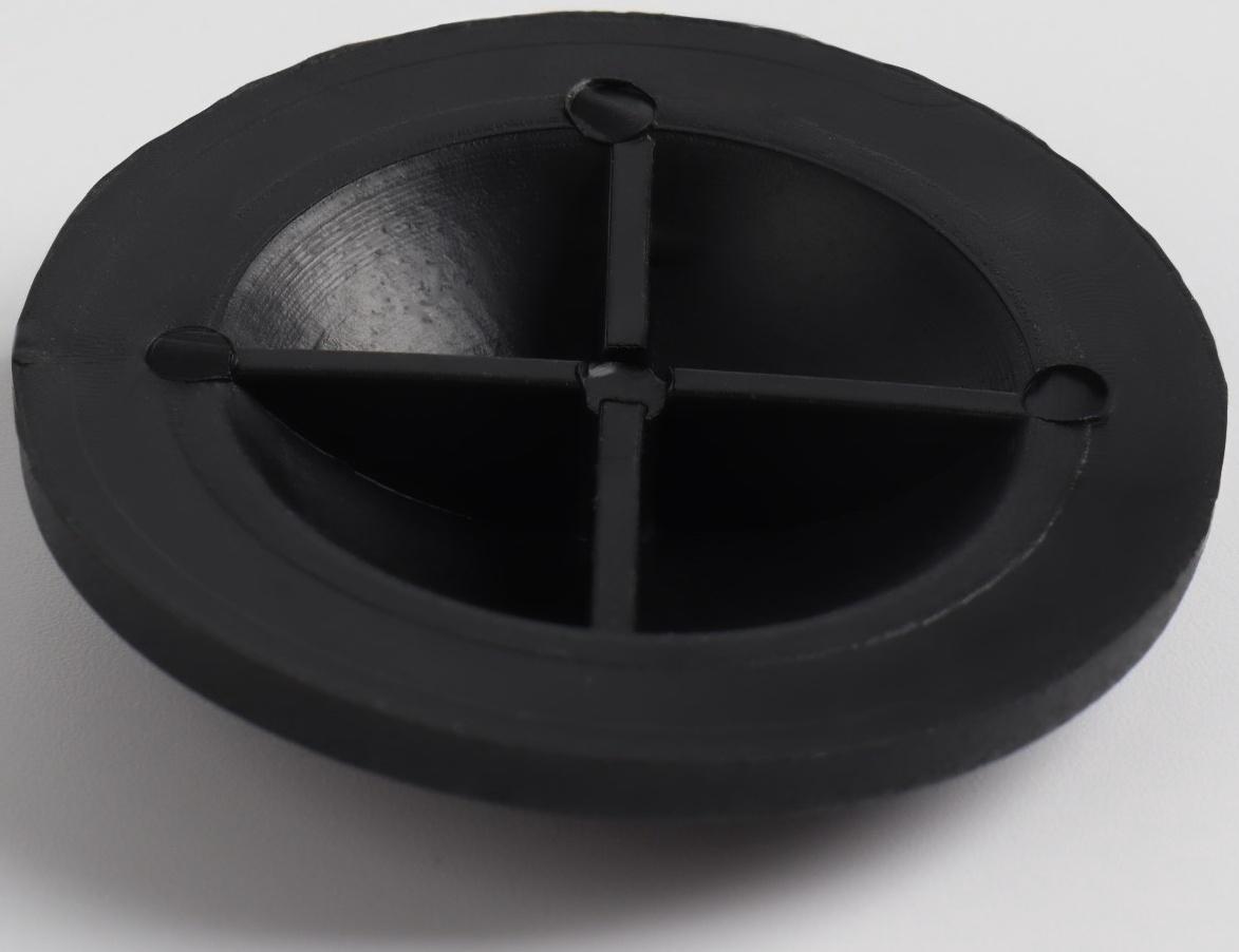 Ножки для чемодана, круглые, d 40 × 8 мм, набор 10 шт, цвет чёрный