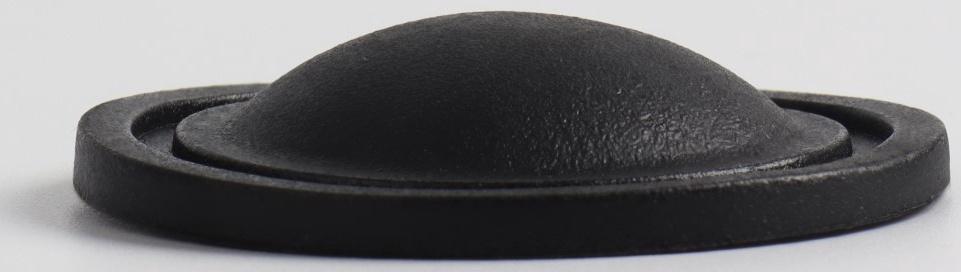 Ножки для чемодана, круглые, d 40 × 8 мм, набор 10 шт, цвет чёрный