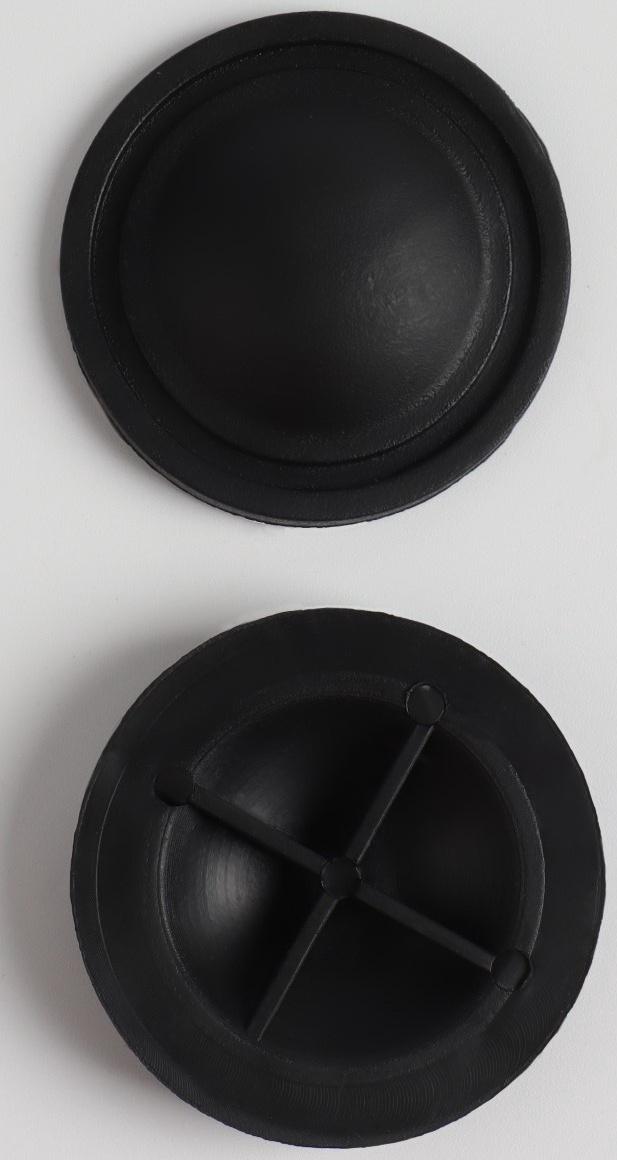 Ножки для чемодана, круглые, d 40 × 8 мм, набор 10 шт, цвет чёрный