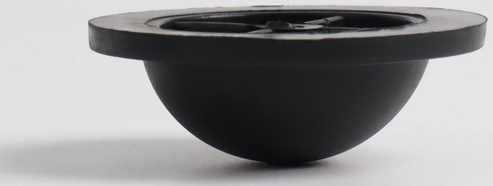 Ножки для чемодана, круглые, d 40 × 15 мм, набор 10 шт, цвет чёрный