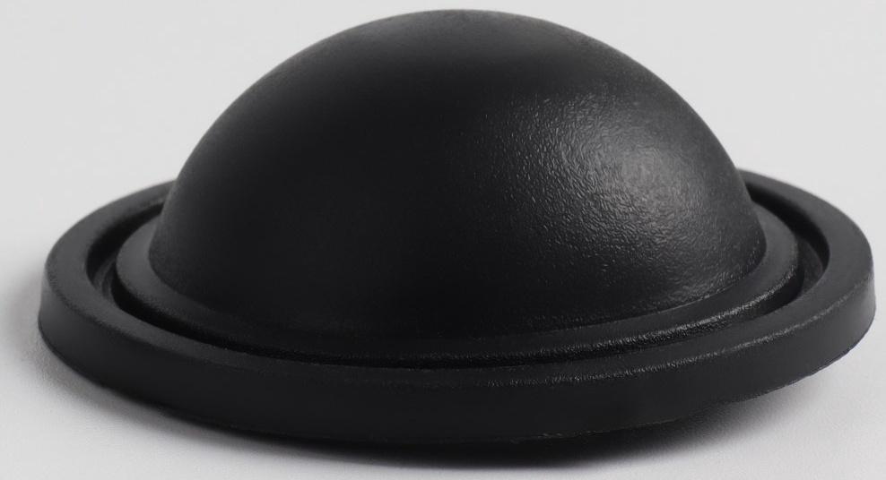 Ножки для чемодана, круглые, d 40 × 15 мм, набор 10 шт, цвет чёрный