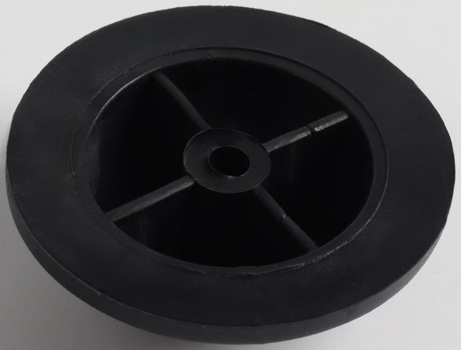 Ножки для чемодана, круглые, d 40 × 15 мм, набор 10 шт, цвет чёрный