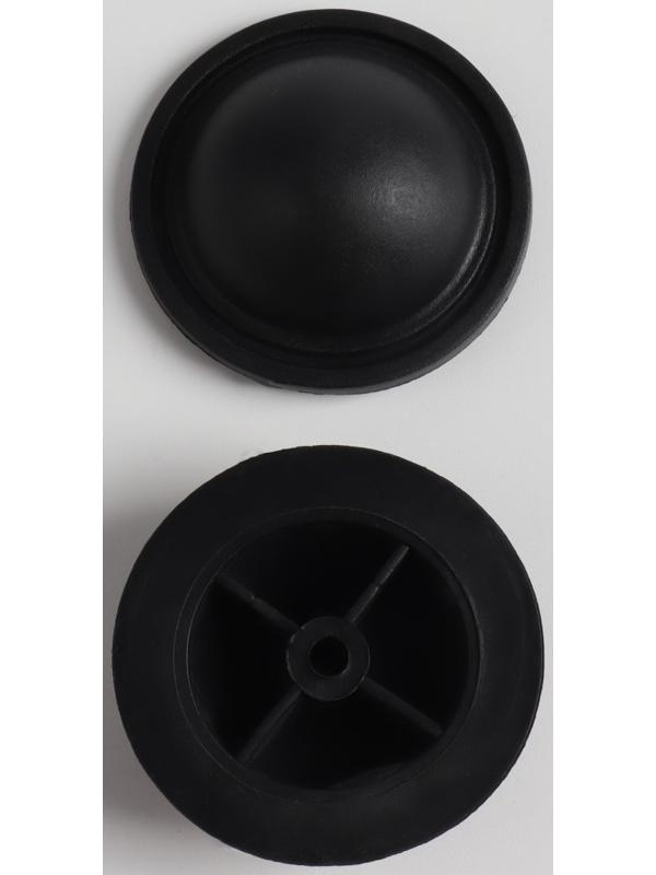 Ножки для чемодана, круглые, d 40 × 15 мм, набор 10 шт, цвет чёрный