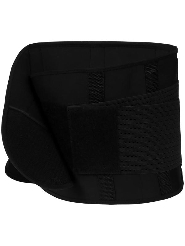 Пояс на талию ONLYTOP fitness, размер S-M, цвет черный, для похудения