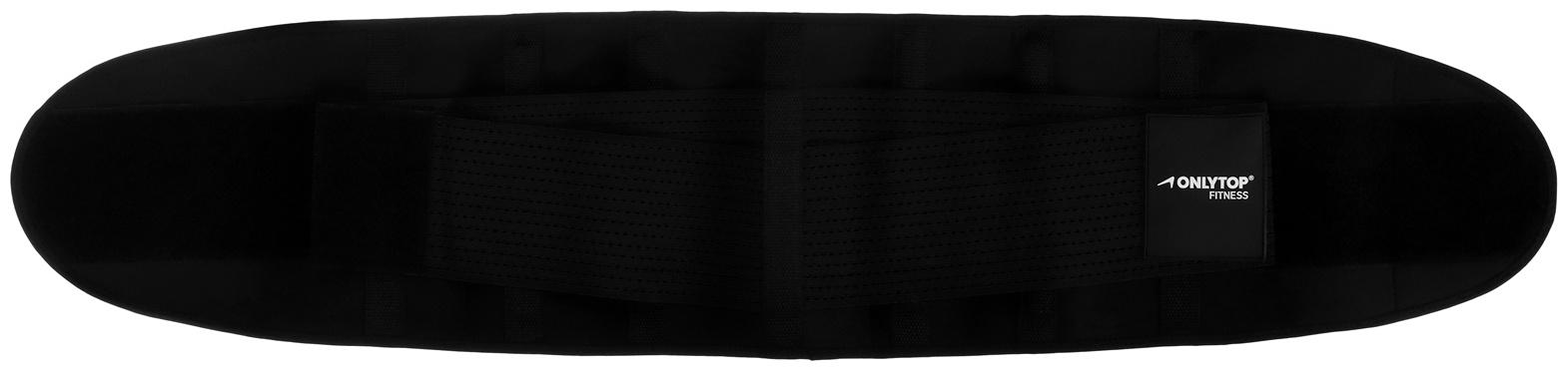 Пояс на талию ONLYTOP fitness, размер М-L, цвет черный, для похудения
