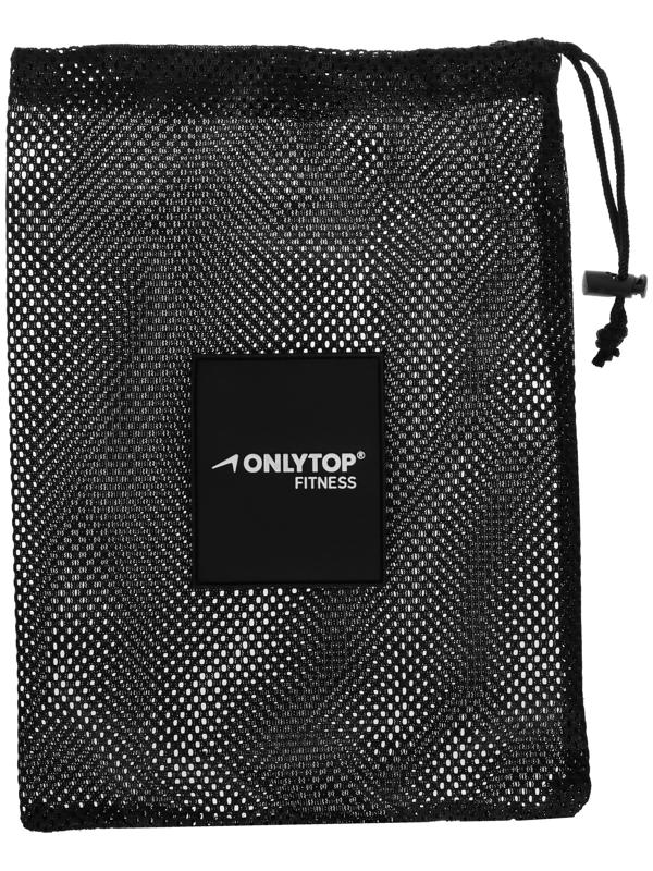 Пояс на талию ONLYTOP fitness, размер М-L, цвет черный, для похудения