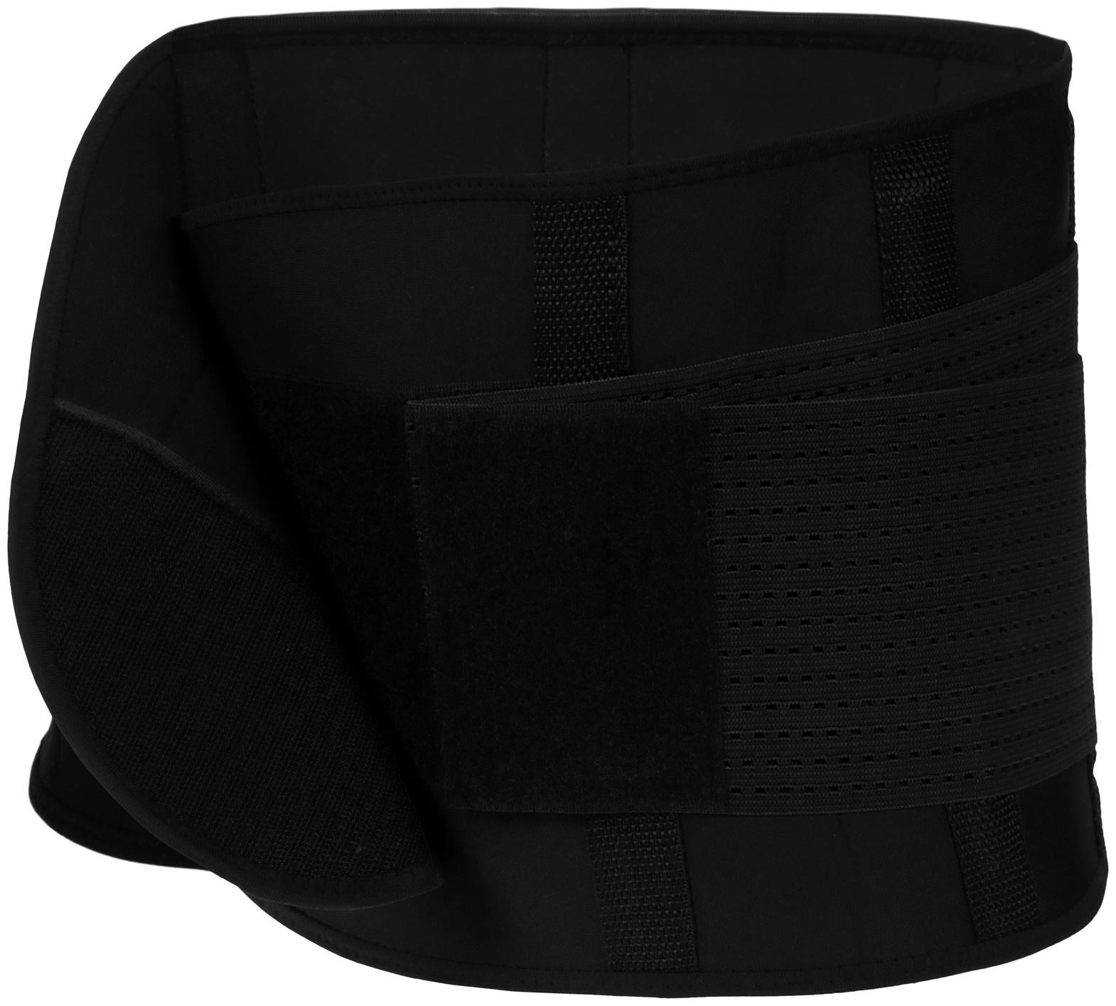 Пояс на талию ONLYTOP fitness, размер L-XL, цвет черный, для похудения