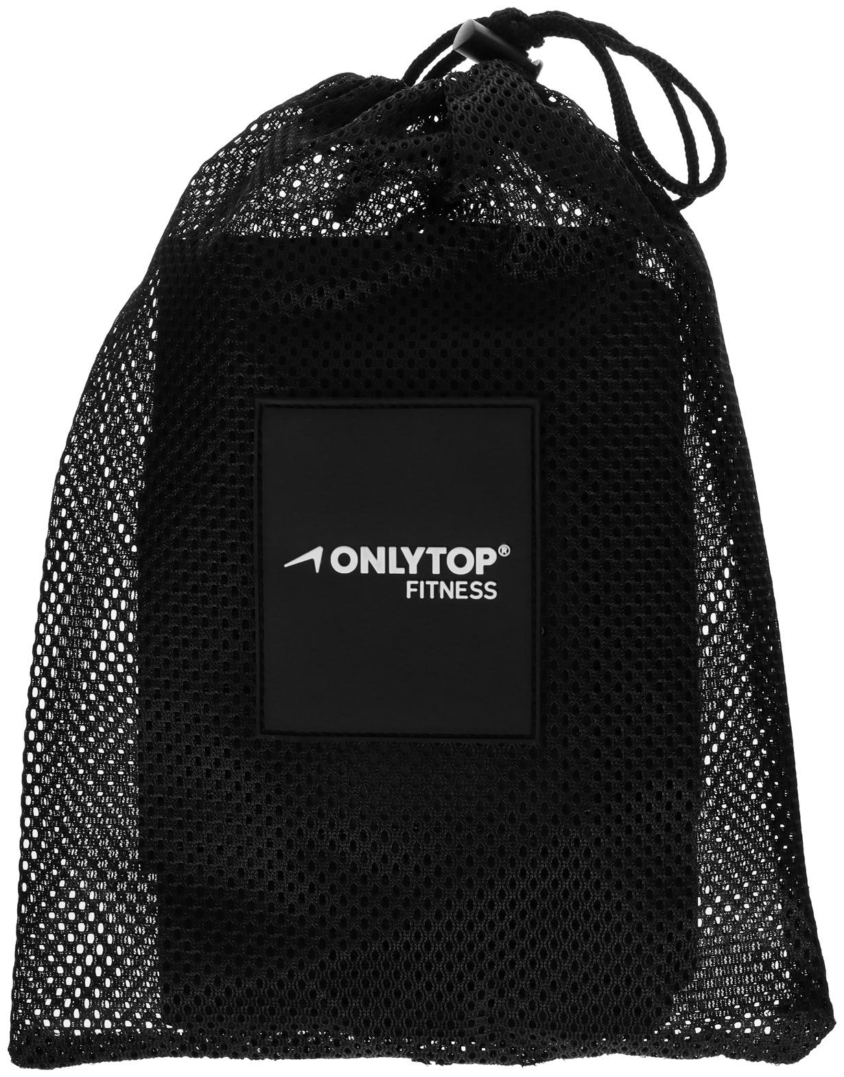 Пояс на талию ONLYTOP fitness, размер L-XL, цвет черный, для похудения