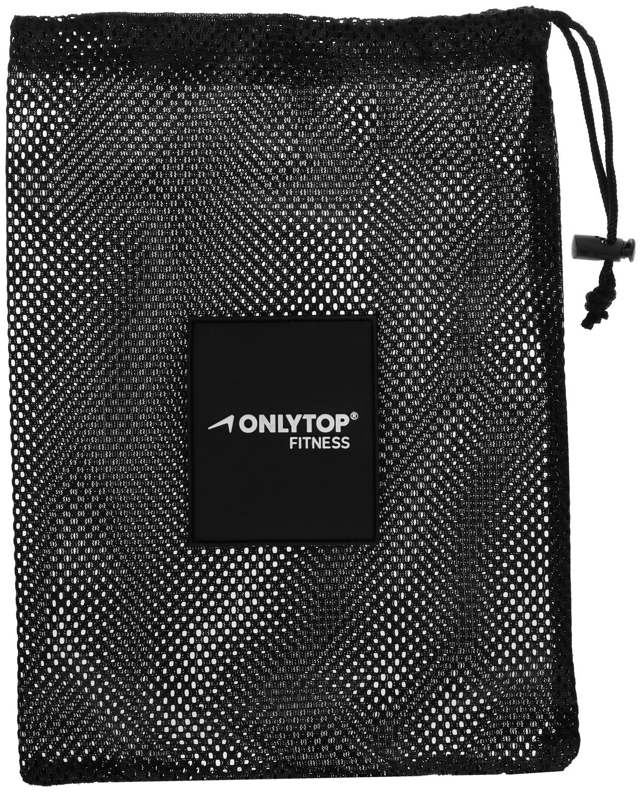 Пояс на талию ONLYTOP fitness, размер L-XL, цвет черный, для похудения