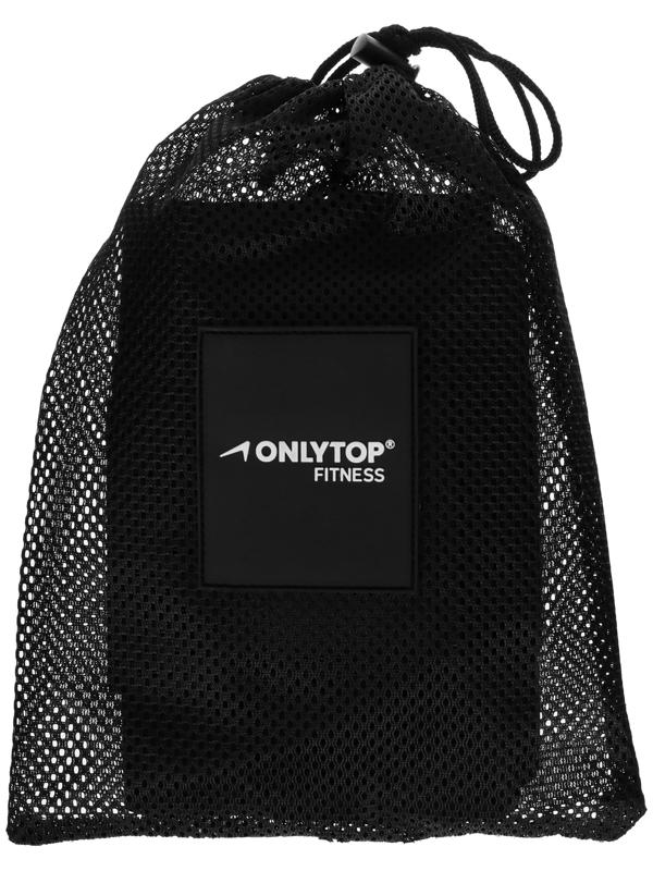 Пояс на талию ONLYTOP fitness, размер L-XL, цвет черный, для похудения