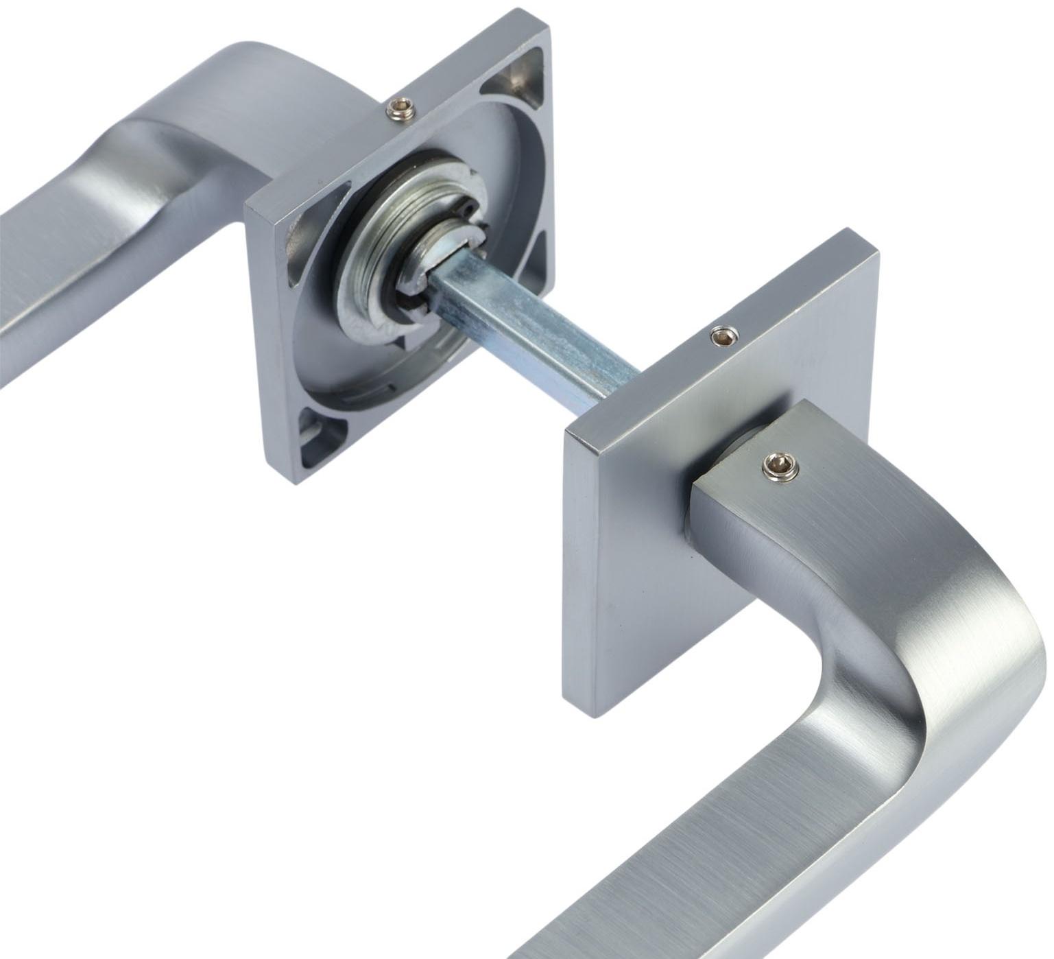 Ручка раздельная LOCKLAND 006 MSC, цвет матовый сатиновый хром