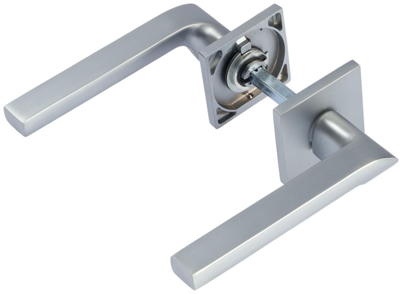 Ручка раздельная LOCKLAND 006 MSC, цвет матовый сатиновый хром