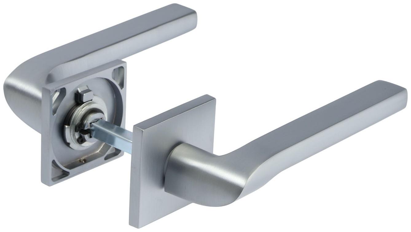 Ручка раздельная LOCKLAND 006 MSC, цвет матовый сатиновый хром