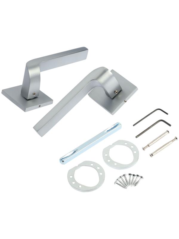 Ручка раздельная LOCKLAND 006 MSC, цвет матовый сатиновый хром