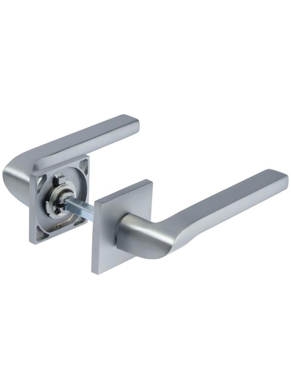 Ручка раздельная LOCKLAND 006 MSC, цвет матовый сатиновый хром