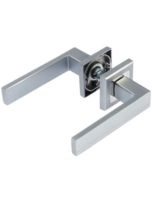 Ручка раздельная LOCKLAND 010 MSC, цвет матовый сатиновый хром