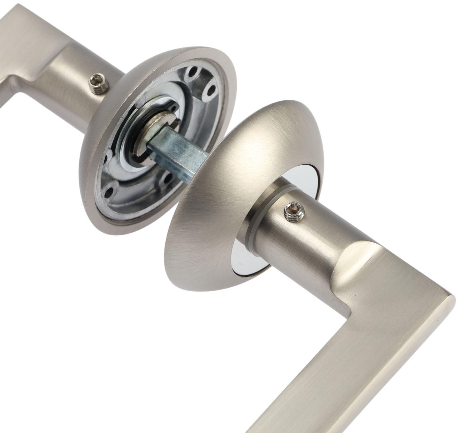 Ручка раздельная LOCKLAND 008 MSN, цвет матовый сатиновый никель