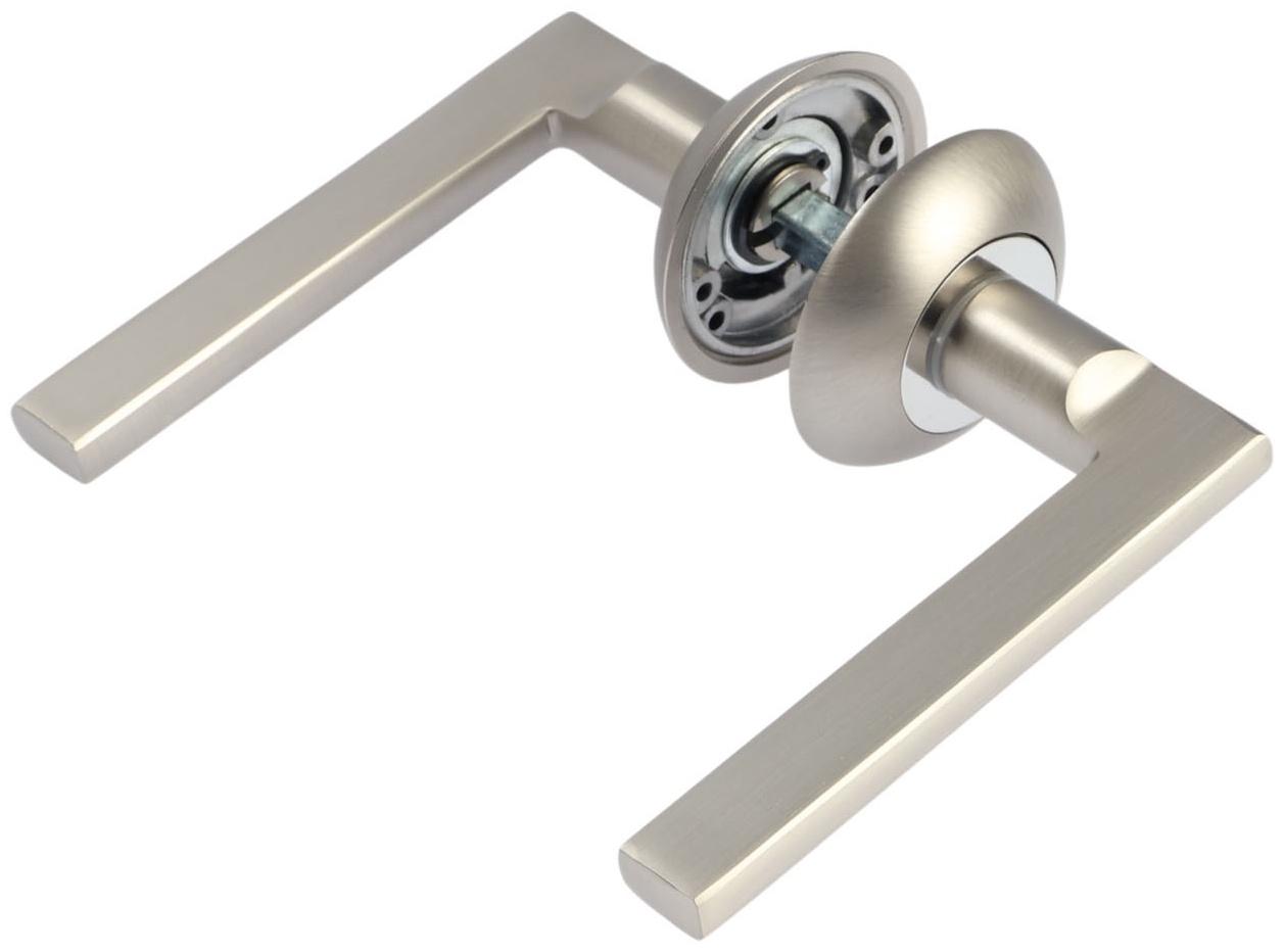 Ручка раздельная LOCKLAND 008 MSN, цвет матовый сатиновый никель