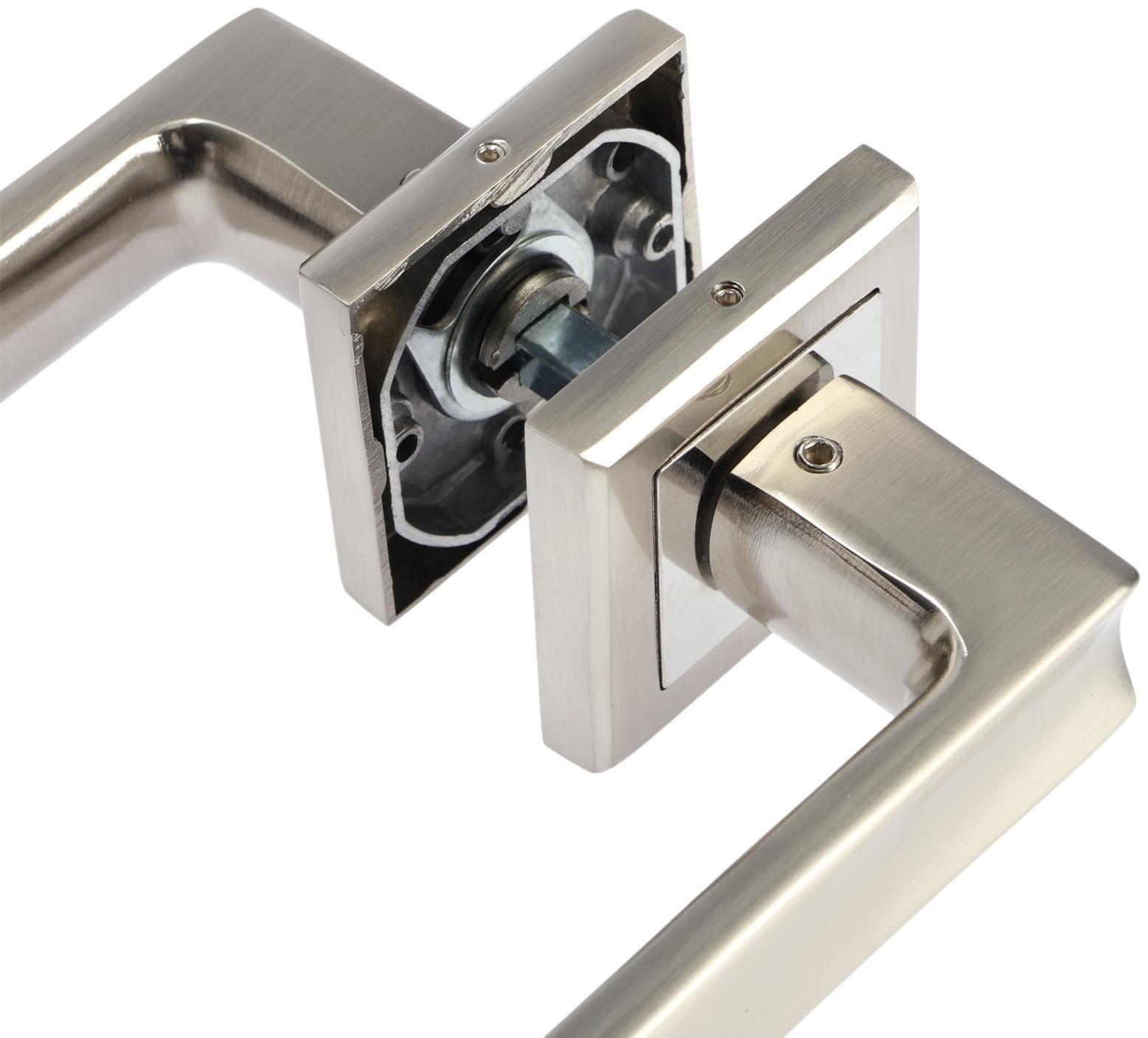 Ручка раздельная LOCKLAND 009 SN, цвет сатиновый никель