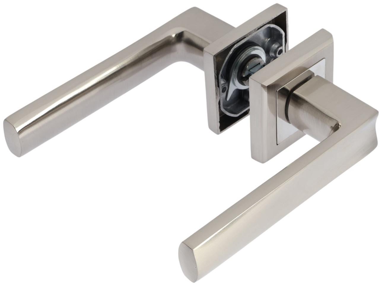 Ручка раздельная LOCKLAND 009 SN, цвет сатиновый никель