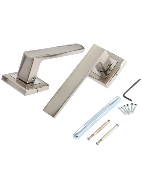 Ручка раздельная LOCKLAND 009 SN, цвет сатиновый никель