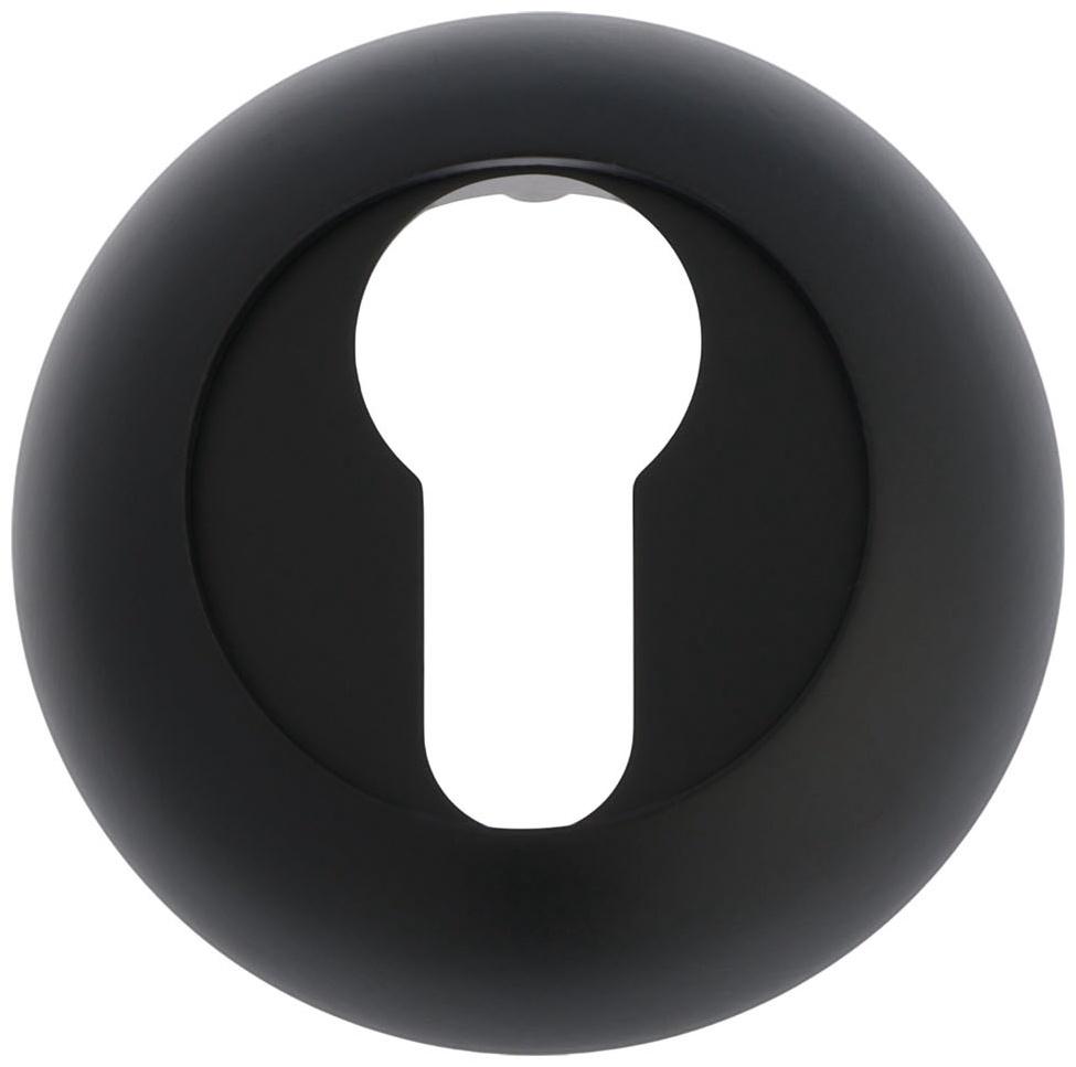 Накладка на цилиндровый механизм LOCKLAND, круглая, d=53 мм, с креплением, цвет черный