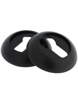 Накладка на цилиндровый механизм LOCKLAND, круглая, d=53 мм, с креплением, цвет черный