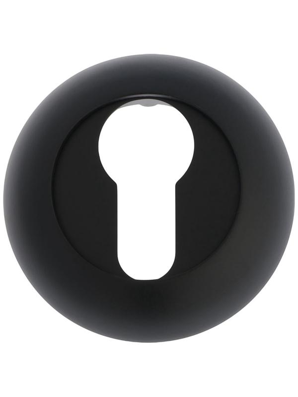 Накладка на цилиндровый механизм LOCKLAND, круглая, d=53 мм, с креплением, цвет черный