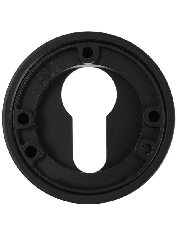 Накладка на цилиндровый механизм LOCKLAND, круглая, d=53 мм, с креплением, цвет черный