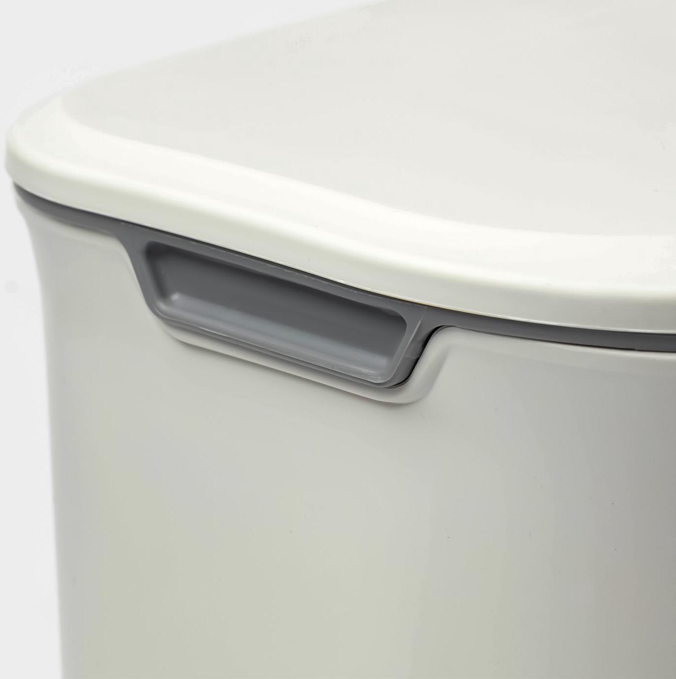 Ведро для мусора подвесное Доляна, 9 л, 2 вида крепления, белое