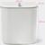 Ведро для мусора подвесное Доляна, 9 л, 2 вида крепления, белое
