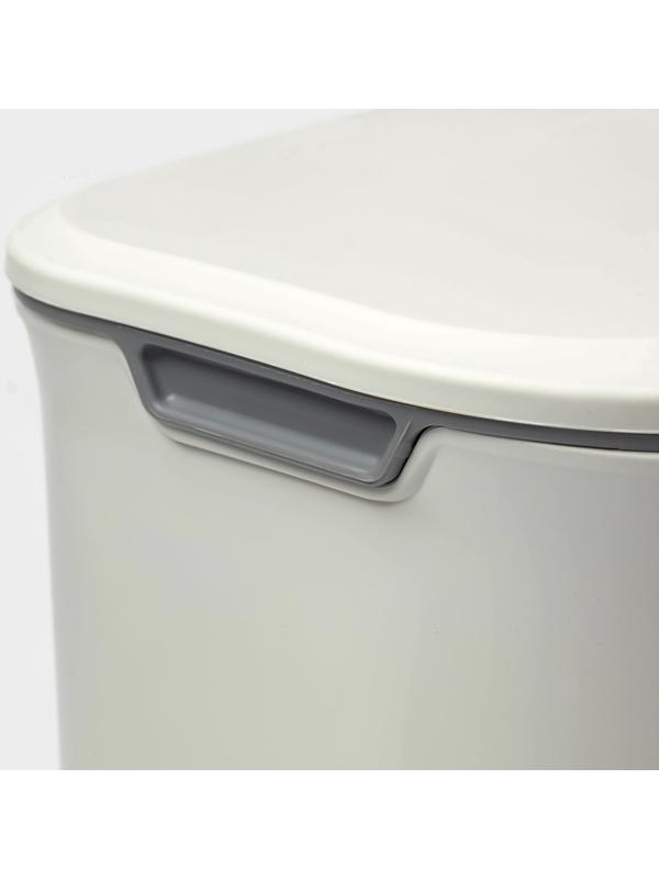 Ведро для мусора подвесное Доляна, 9 л, 2 вида крепления, белое