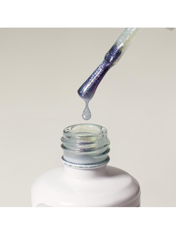 Топ для ногтей «Русалка», с блёстками, 15 мл, LED/UV, фиолетовый, голубой
