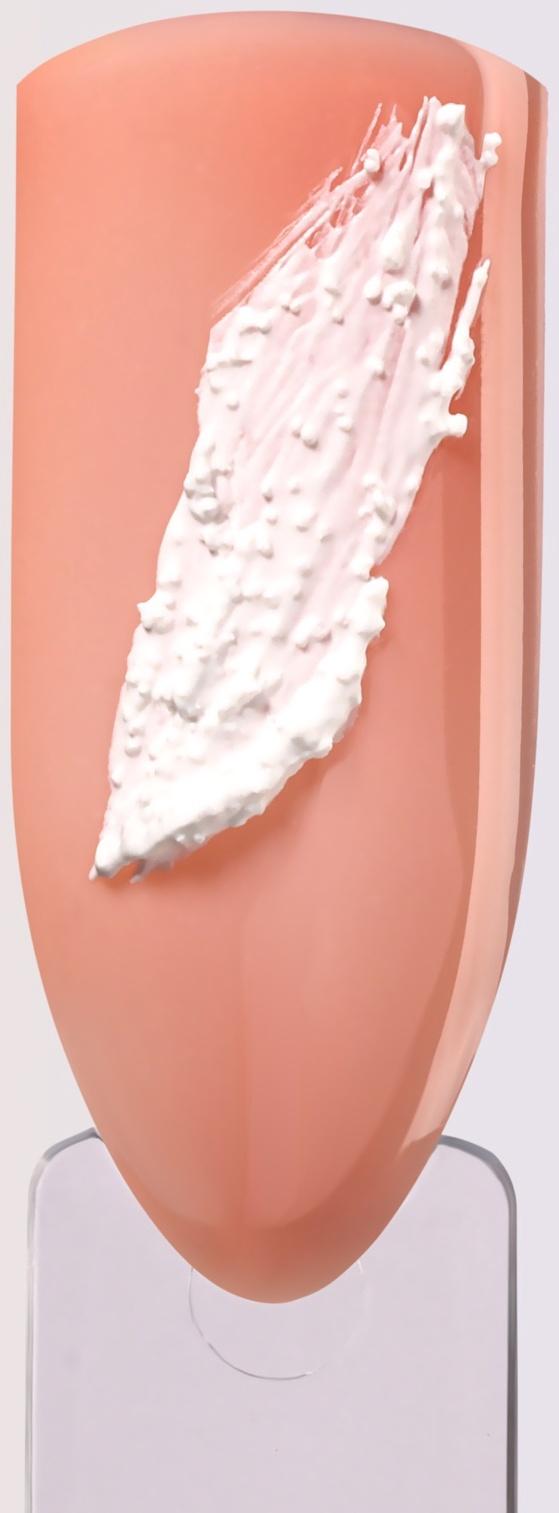 Гель для ногтей, гипсовый, фактурный, 8 мл, LED/UV, белый