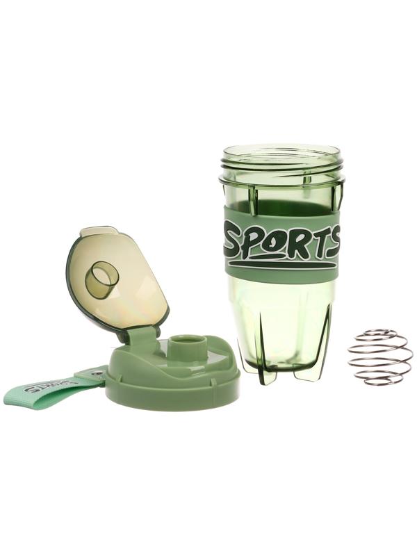 Шейкер спортивный для коктейлей, 600 мл, 20 х 10 х 7 см