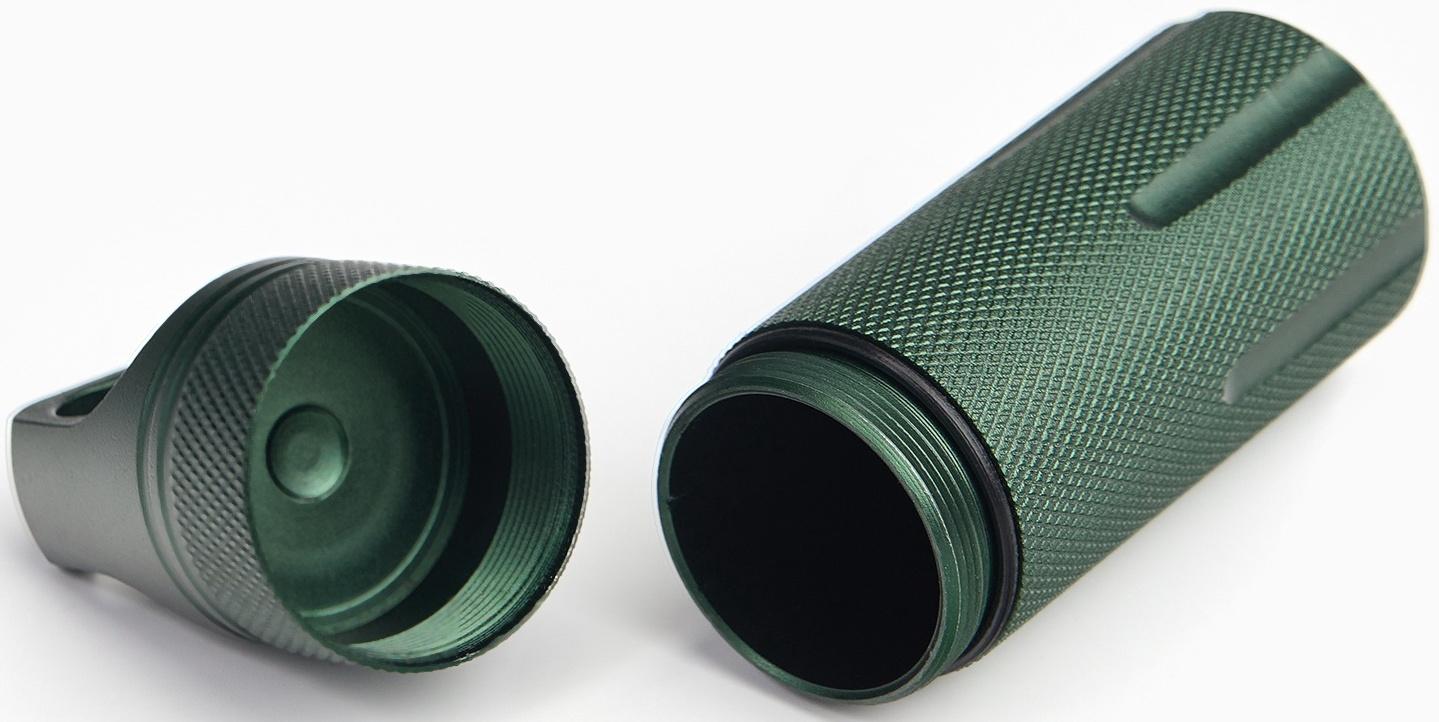 Водонепроницаемый брелок-контейнер для мелочей, олива, 11 см