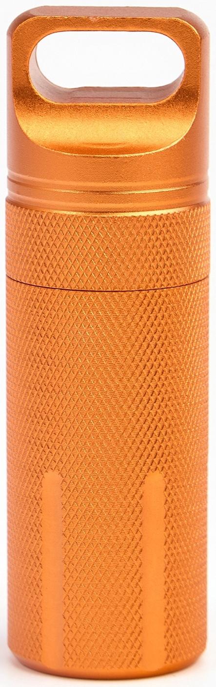 Водонепроницаемый брелок-контейнер для мелочей, оранжевый, 11 см