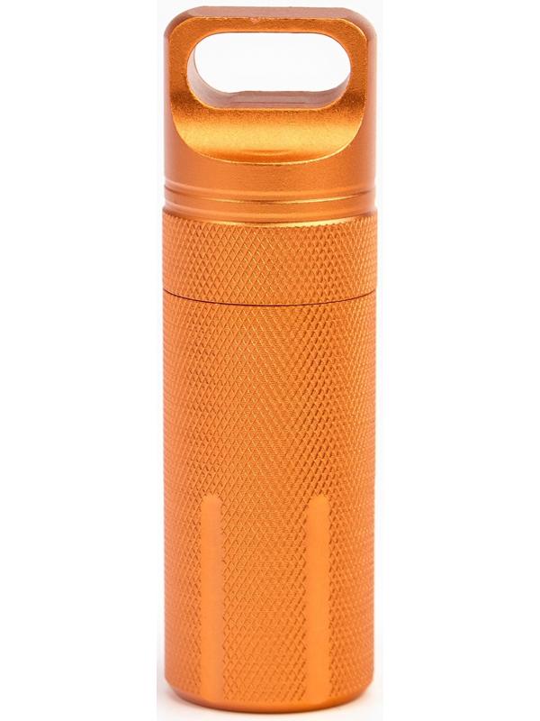 Водонепроницаемый брелок-контейнер для мелочей, оранжевый, 11 см