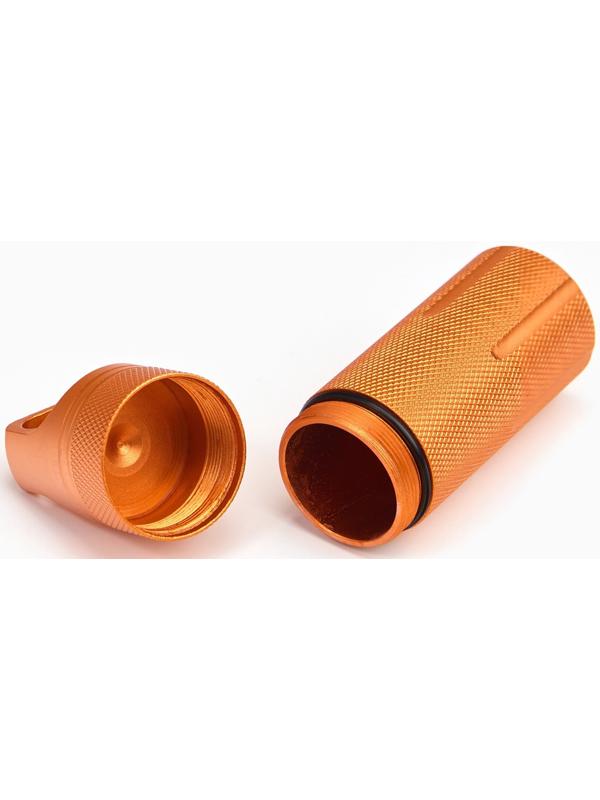 Водонепроницаемый брелок-контейнер для мелочей, оранжевый, 11 см