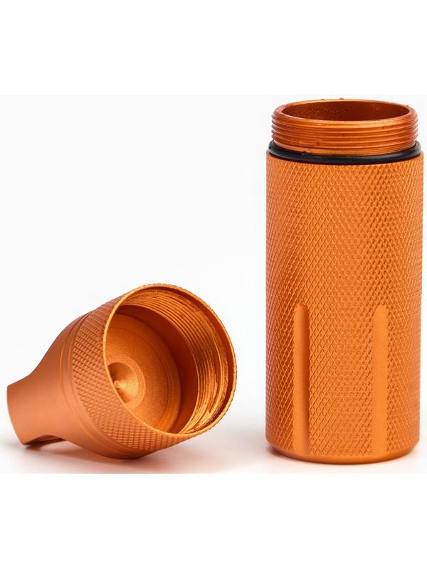 Водонепроницаемый брелок-контейнер для мелочей, оранжевый, 11 см