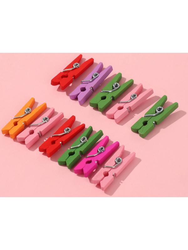 Прищепки для шитья, 2.5×0.8×0.3 см, 50 шт., разноцветные