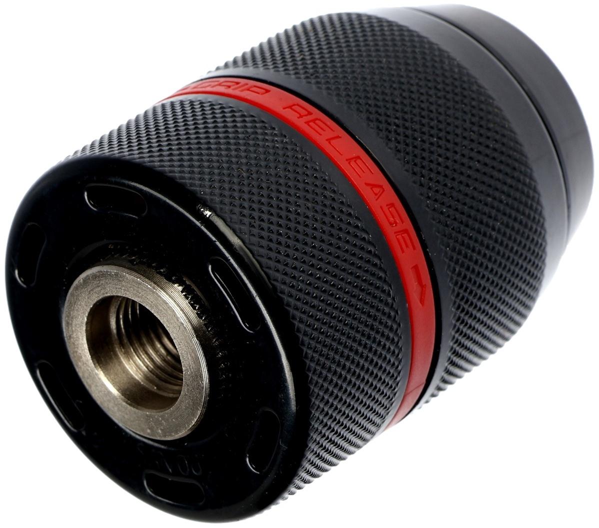 Патрон для дрели ТУНДРА, быстрозажимной, цельнометаллический, 1/2