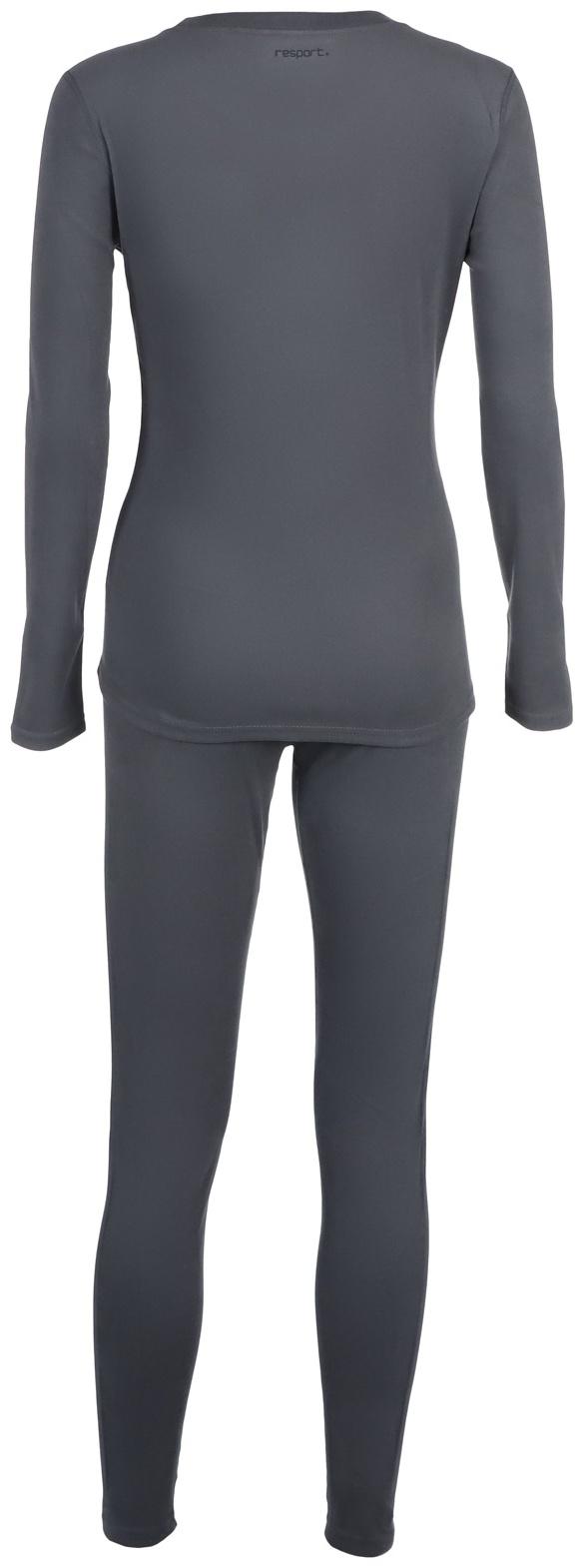 Термобельё женское Resport, комплект: лонгслив, лосины, р. 44, серое