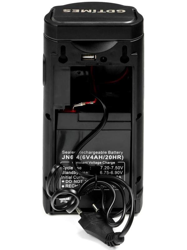 Фонарь аккумуляторный светодиодный, USB, 24 LED, 60 ч, 1000 лм, 3 режима, 4500 мАч