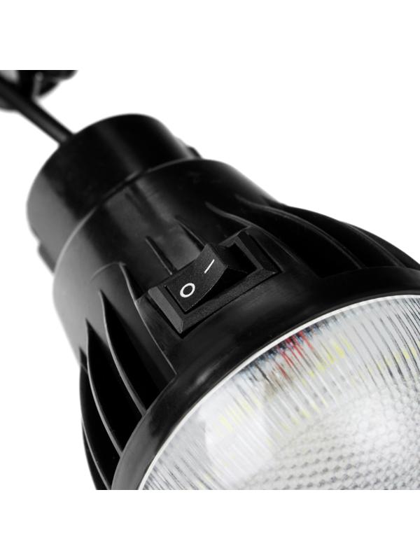 Фонарь кемпинговый аккумуляторный на солнечной батарее, 4 режима