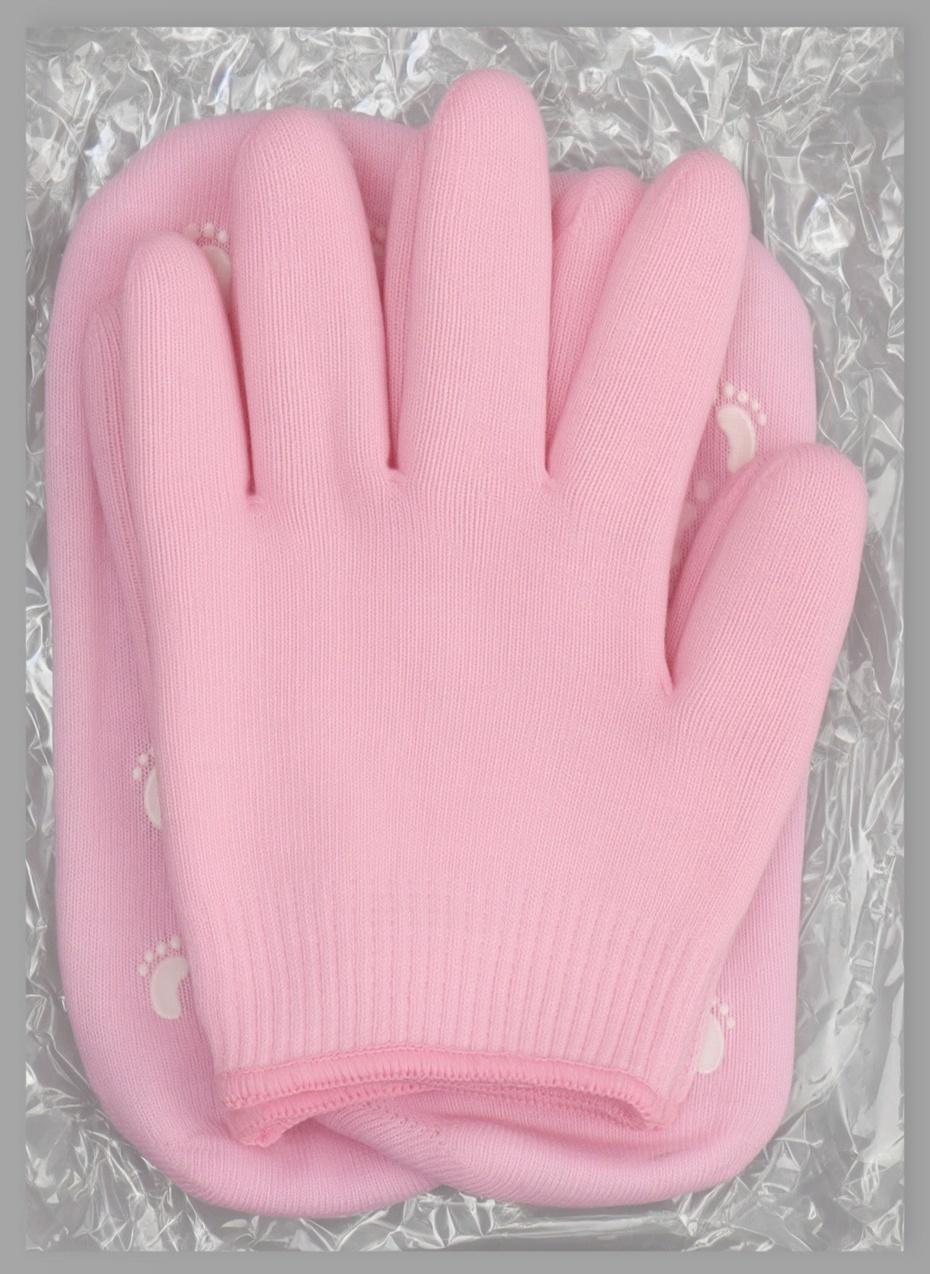 Набор увлажняющий, перчатки/носочки, ONE SIZE, розовый