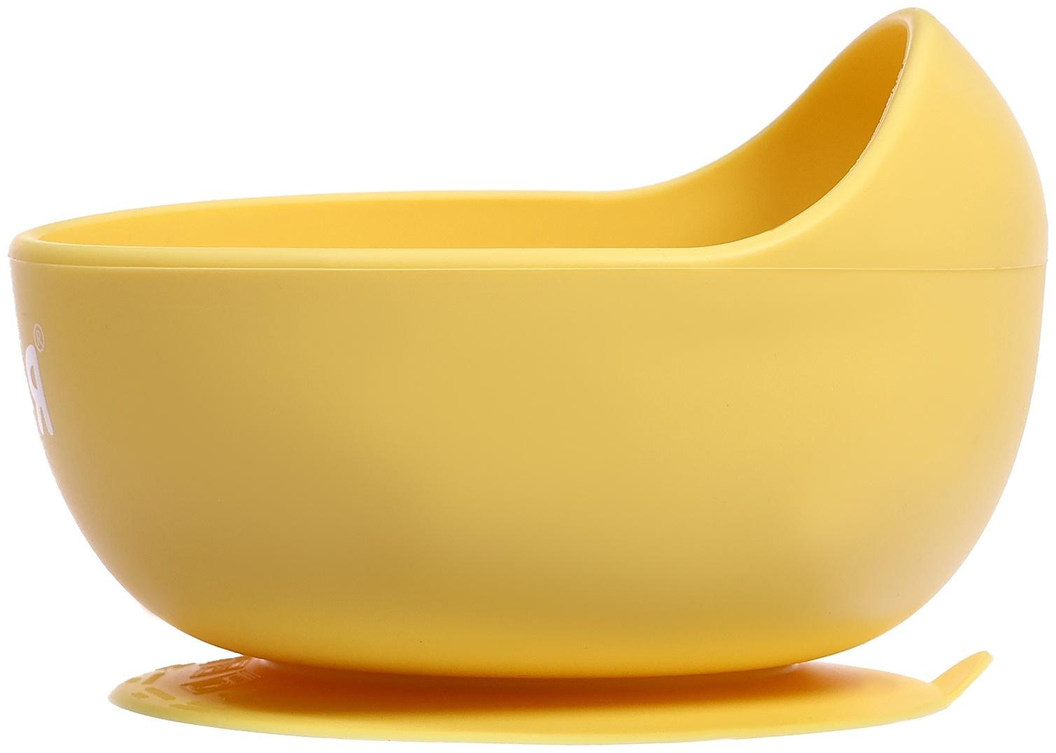 Набор для кормления, пищевой силикон, цвет жёлтый