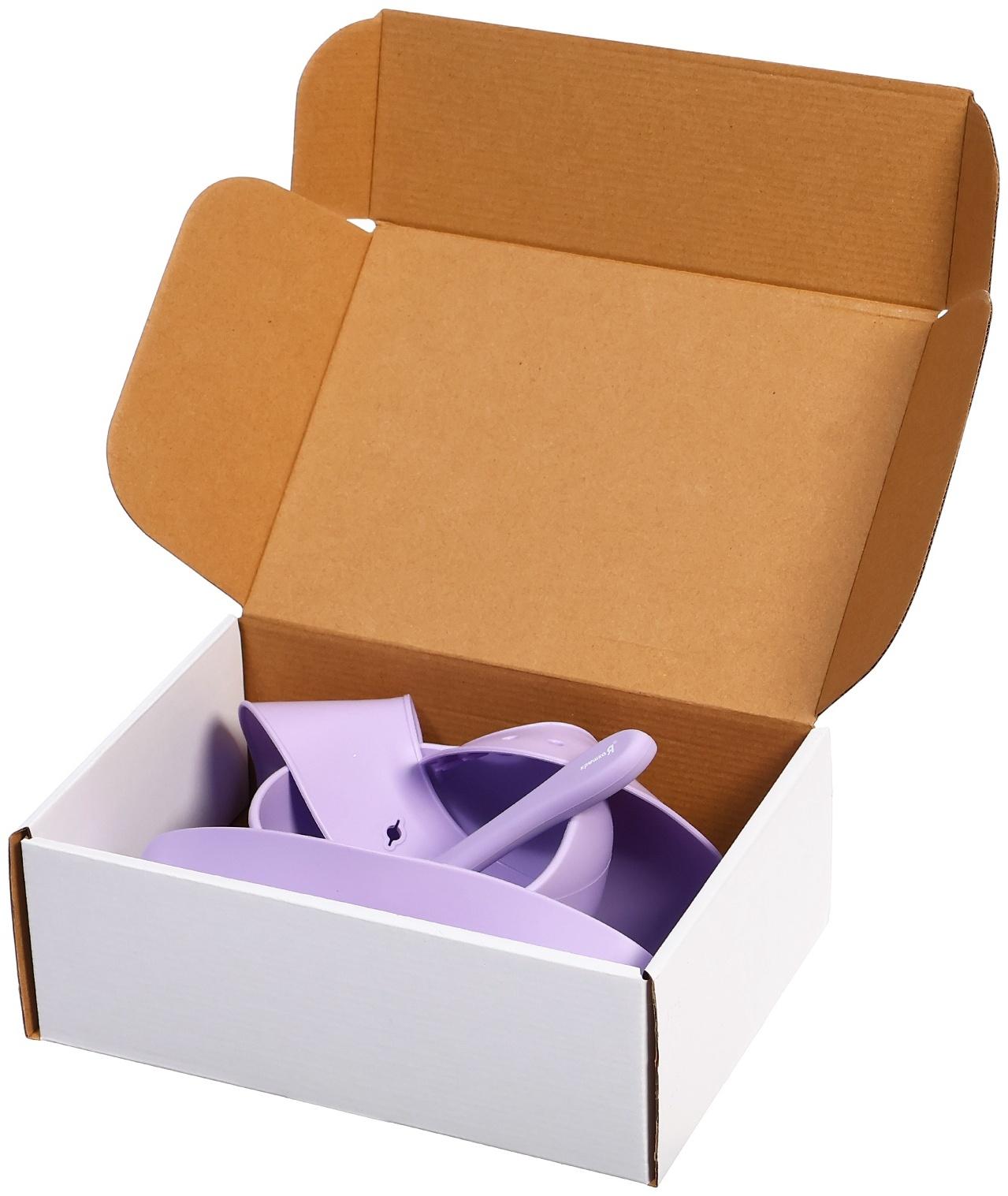 Набор для кормления, пищевой силикон, цвет сиреневый