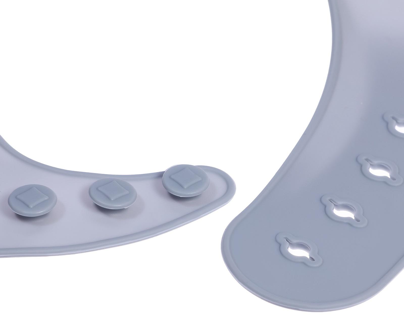 Набор для кормления, пищевой силикон, цвет серый