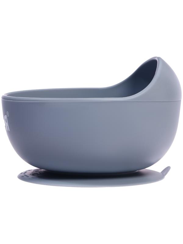 Набор для кормления, пищевой силикон, цвет серый